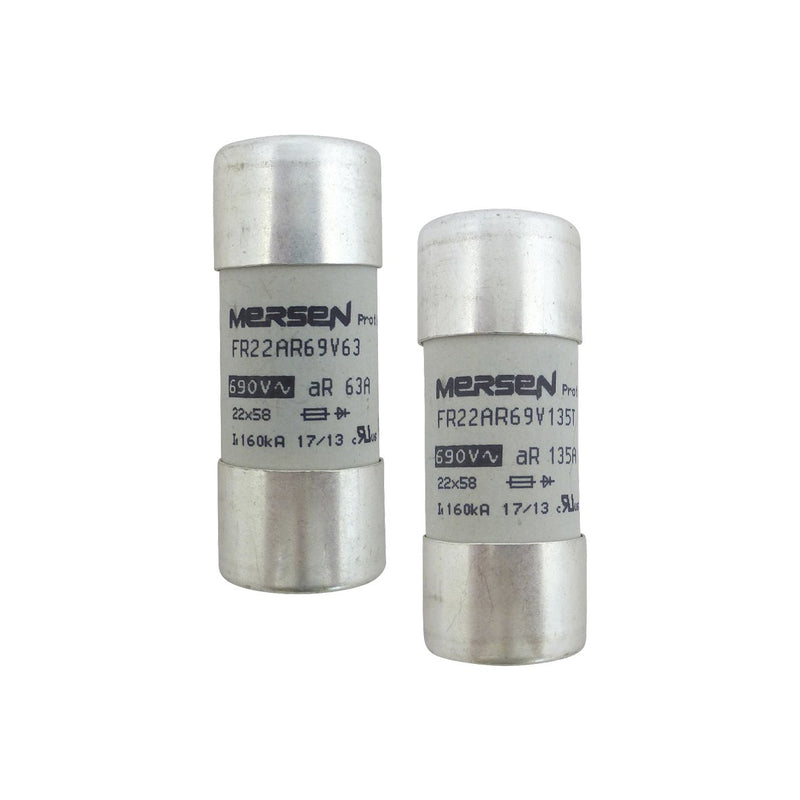 Mersen - Zylindrische Sicherung Sicherungseinsatz FR22AR69V32T 22x58 AC690V 32A − 10 Stück