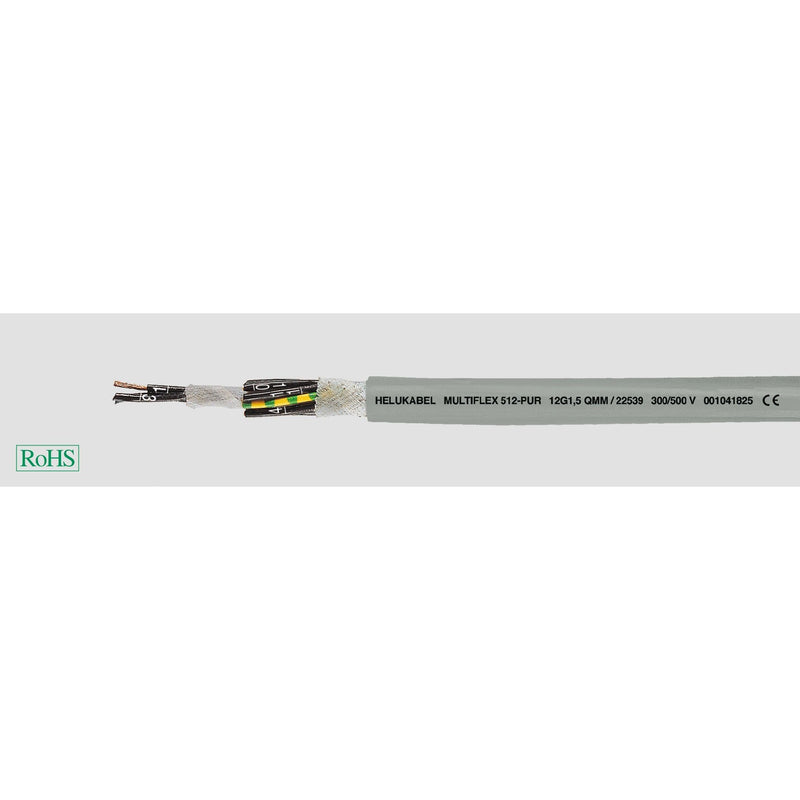 Energiekabel < 1 kV, für ortsveränderlichen Einsatz HEL M-FLEX 512-PUR 2x1 P M-FLEx512 2x1 UR-Schleppkettenltg