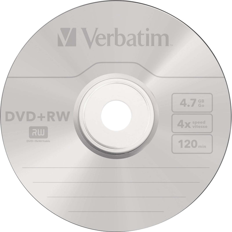 Verbatim - Speichermedium digital DVD+RW 4.7GB/120Min/4x 43488 (VE10) Cakebox (10 Disc)