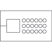Icotek - Kabelführung für Gehäuse/Schränke Kabeleinführungsleiste KEL-QTA 10/1-DP18 A − 10 Stück
