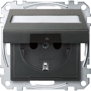 Merten - Steckdose SCHUKO-Steckdose anth MEG2312-0414 Klappd.Schriftfeld