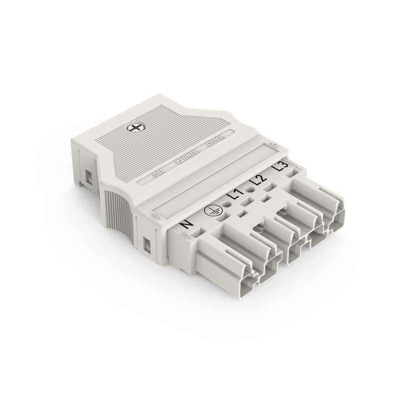 WAGO - Steckverbinder für steckbare Gebäudeinstallation Stecker 770-135 2x0,5-4mmq weiß − 25 Stück