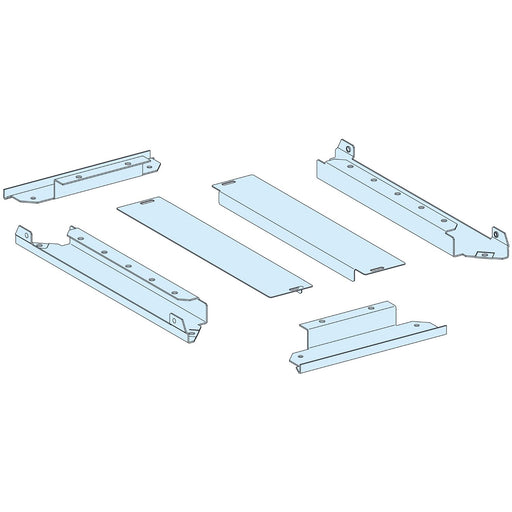Schneider Electric - Einführungsflansch für Kleingehäuse/Schaltschrank Kabeleinführungsplatte LVS08494 2teil. BxT=400x400mm − 1 Stück