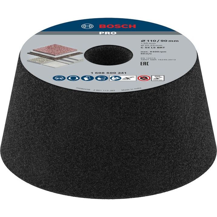 Bosch - Trenn-/Schleifscheibe PRO Stone Konischer 1608600241 Schleiftopf 90 x 110