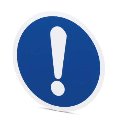 Phoenix Contact - Warn-/Hinweisschild Gebotsschild PML-M101 (D200) blau, d:200mm − 5 Stück