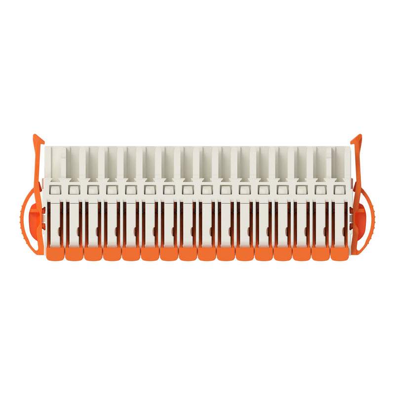 WAGO - Kabelsteckverbinder für Leiterplattensteckverbinder Federleiste 1-Leiter Hebel 2721-1116/037-000 Push-in Cage Clamp − 25 Stück