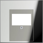 Jung - Einsatz/Abdeckung für Kommunikationstechnik Abdeckung gl.chr GCR 2969 T für TAE-Dose