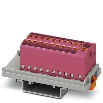 Phoenix Contact - Durchgangs-Reihenklemme Verteilerblock PTFIX4/18X1,5-NS35PK − 20 Stück