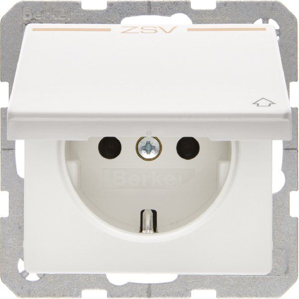 Berker - Steckdose SCHUKO 47516049 m.Klappdeckel Q.1 po