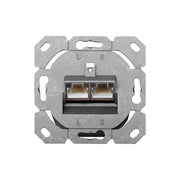 DIGITUS - Kommunikationsanschlussdose Kupfer Datendose 2f. Kat.6 DN-9006-N RAL 9010
