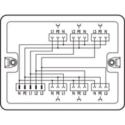 WAGO - Kompaktverteiler für steckbare Gebäudeinstallation Verteilerbox 899-681/105-000 400 V/230 V