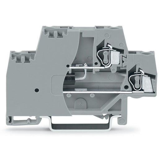 WAGO - Bauelement-Reihenklemme Bauelementklemme 280-944/281-591 Abschlussplatte,grau