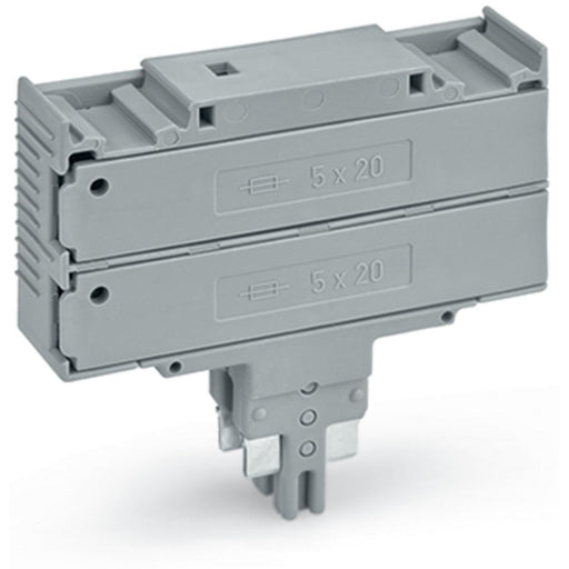 WAGO - Bauelementestecker Doppelsicherungsstecker 2003-911 grau − 25 Stück