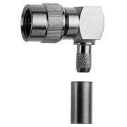 Telegärtner - Koax-Steckverbinder MiniUHF-Kabelwinkelstecker 100024355 cr, G1(RG58C/U) − 5 Stück