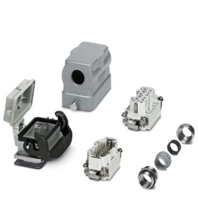 Phoenix Contact - Rechtecksteckverbinder, Set (Industriesteckverbinder) Steckverbinder-Set HC-KIT-B10-R02