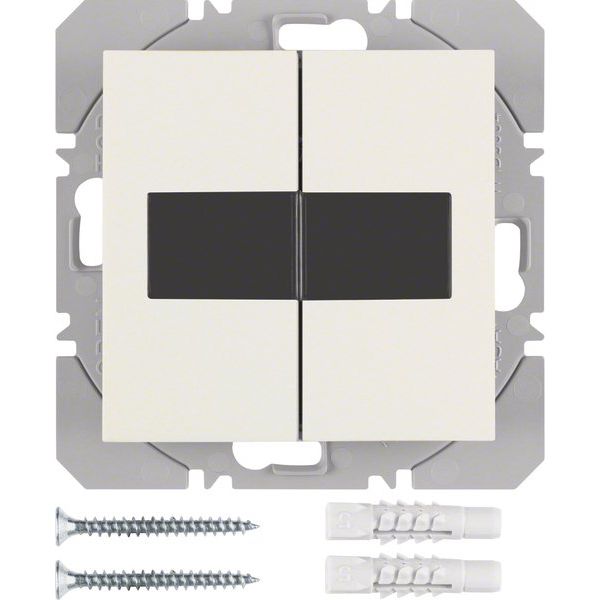 Berker - Bussystem-Hand-/Wandsender KNX-Funk Wandsender 2fach 85656182 weiß glänzend