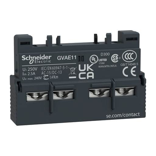 Schneider Electric - Hilfsschalterblock Hilfsschalter GVAE11TQ 1S, 1Ö − 20 Stück