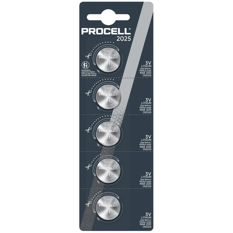 Hückmann - Batterie Knopfzelle Lithium 3V PC2025-B5 (VE5) CR2025 Procell − 40 Packung