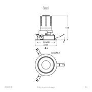 EVN Lichttechnik - Downlight/Strahler/Flutlicht LED-Einbauleuchte modular F02R09SM1327L38D Konfigurationstype