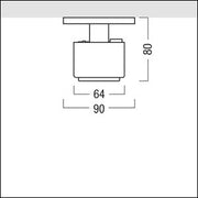 Zumtobel Group - Elektrisches Zubehör/Ersatzteile für Leuchten Adapter-Steckdose 3ph ws 3CU ADAPT #60280077 Steckdose ws