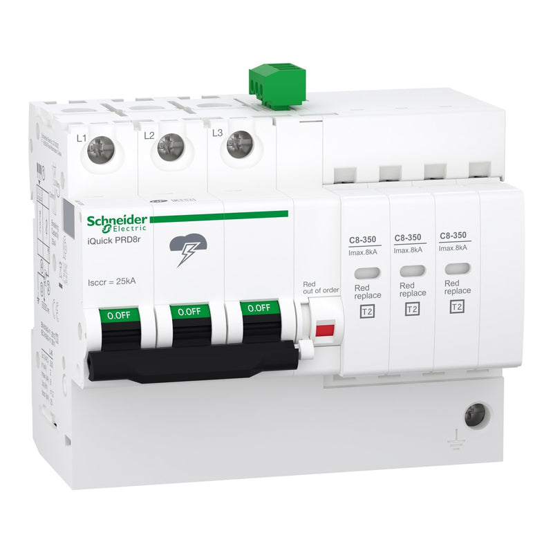 Schneider Electric - Überspannungsableiter für Energietechnik/Stromversorgung Überspannungsableiter A9L16299 T2/38R 3P