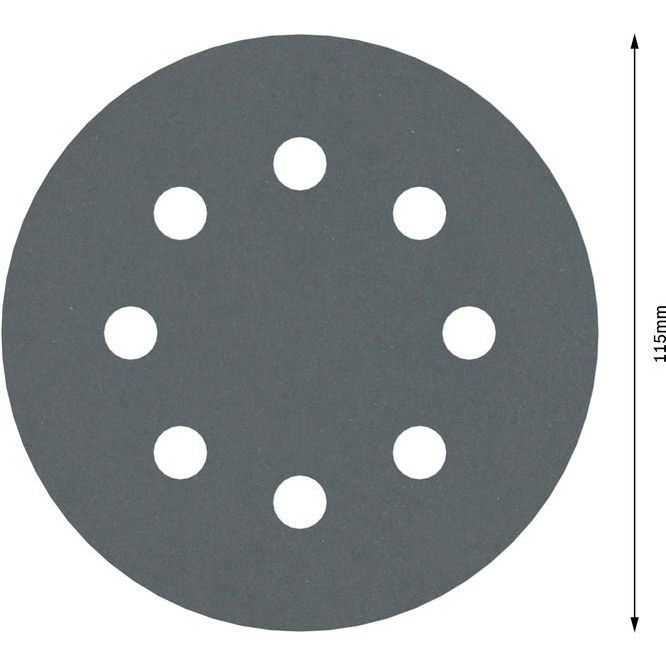 Bosch - Schleifpapier/Schleifvlies PRO F355 Schleifblatt, 115 2608605113 mm, G600, 5-tlg