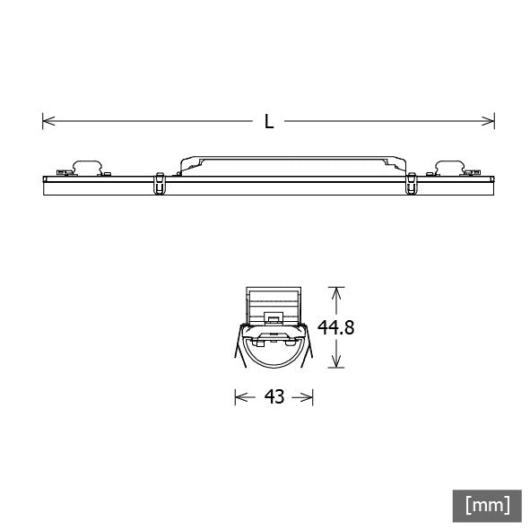 LTS Licht&Leuchten - Lichtleiste LED-Lichteinsatz LKL045.10840.0985.1D 840, DALI