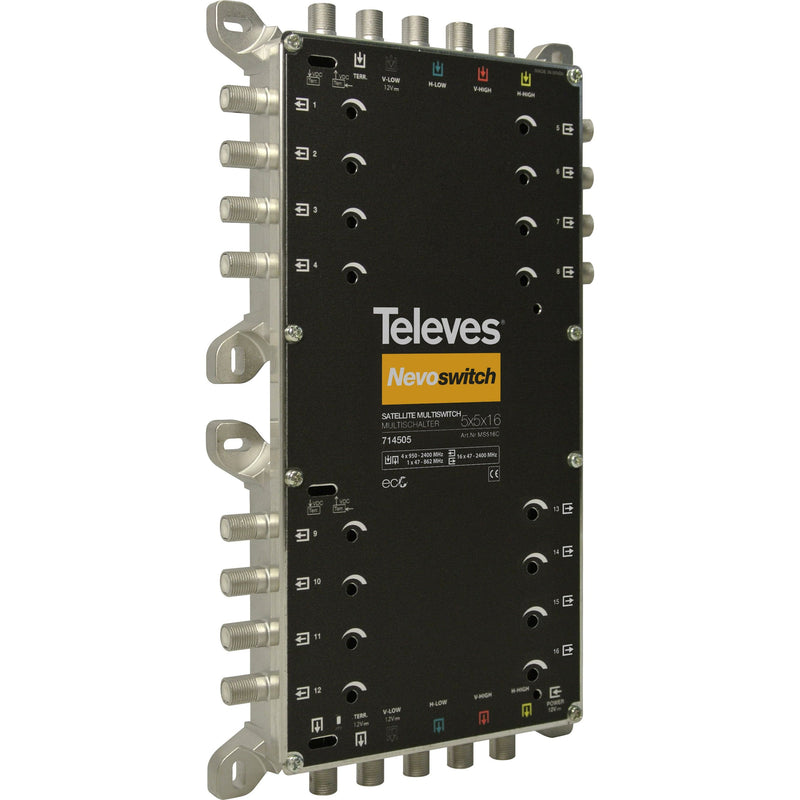 Televes - Multischalter 5 in 16 Guß MS516C NEVO recpower kask
