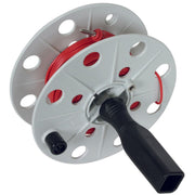 DEHN - Zubehör/Ersatzteile für Erdung und Blitzschutz Drahthaspel K-grau B40mm DHK40BSML075L25MRT 25m Litze rot