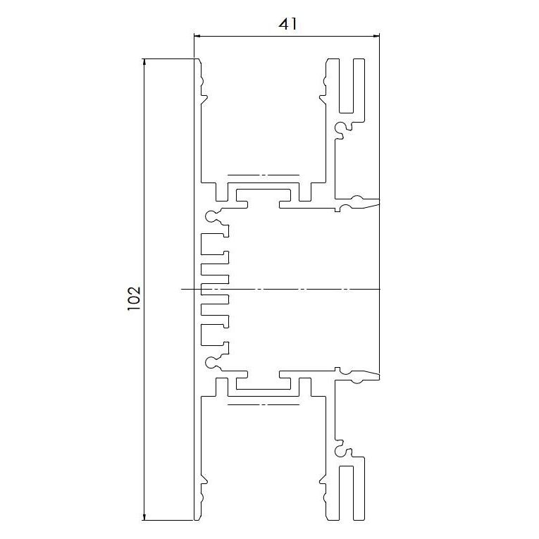 Barthelme - Mechanisches Zubehör/Ersatzteile für Leuchten Alu-Wandprofil 62393152 2m, weiß RAL9016