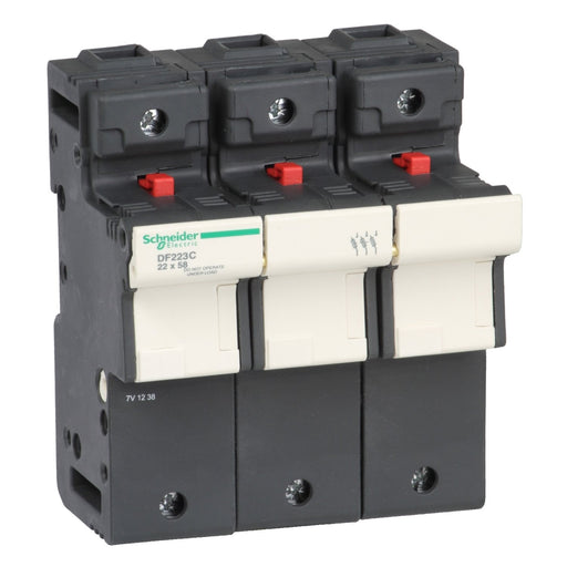 Schneider Electric - Halter für zylindrische Sicherung Sicherungshalter DF223C 125A 3p 22x58mm − 2 Stück