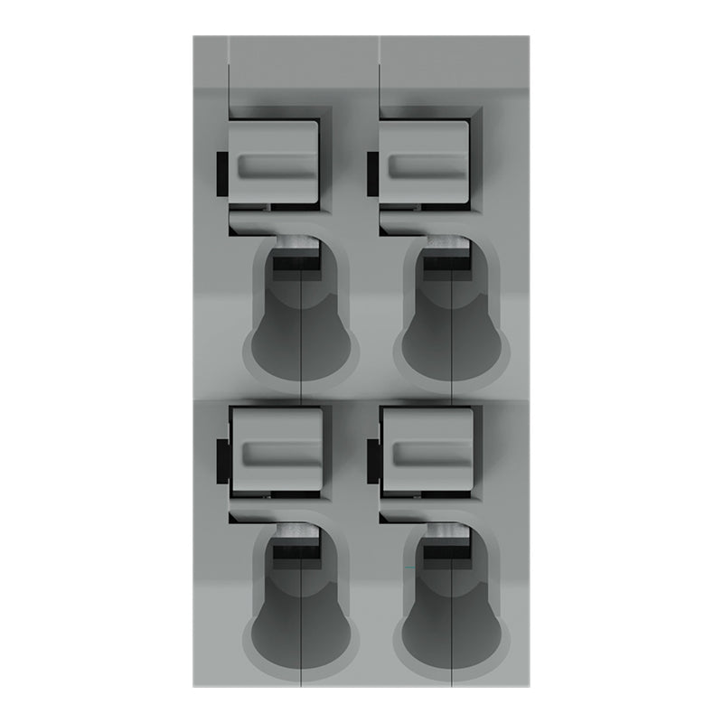 WAGO - Leiterplattenklemme DoppelstockLeiterplattenk. 250-702 Drücker,1,5mm²,gr − 66 Stück