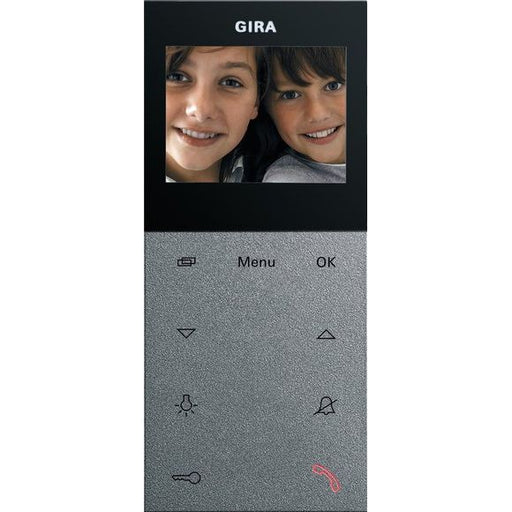 Gira - Innenstation für Türkommunikation Wohnungsstation Video AP 123926 Plus alu