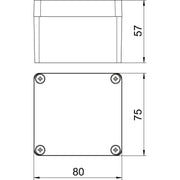OBO Bettermann - Leergehäuse Aluminiumleergehäuse Mx 080705 CR3 Oberfl. beschichtbar