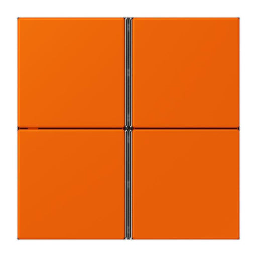 Jung - Abdeckung/Bedienelement für Installationsschalterprogramme Tastensatz 4fach LC 404 TSA 224 orange