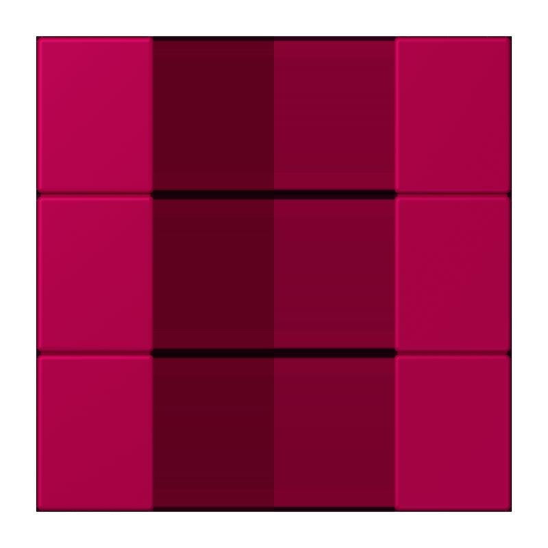 Jung - Abdeckung/Bedienelement für Installationsschalterprogramme Tastensatz 3fach LC 503 TSA 230 rouge rubia