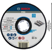 Bosch - Trenn-/Schleifscheibe PRO Metal X-Lock 2608619255 Trennscheibe 125 x