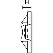 HellermannTyton - Befestigungssockel und -element für Kabelbinder Befestigungssockel TY3G1S-W-C1 − 100 Stück