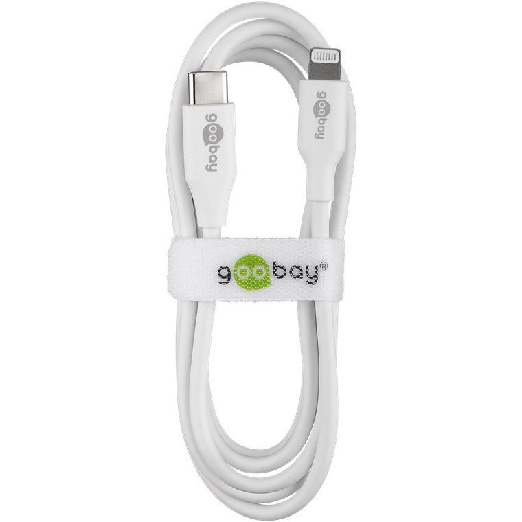 Goobay - Zubehör/Ersatzteile für Batterie/Akku/Ladegerät Sync/Ladekabel 39446 1m,Lightning-USB-C