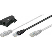 Goobay - Kommunikationstechnik-Adapter TAE Adapter F-RJ45Fritzbox 95286 3m,sw/gr,St/St