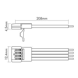 Nobile - Zubehör/Ersatzteile für Lichtschlauch/-band Anschlußkabel 5er Set 5011510065