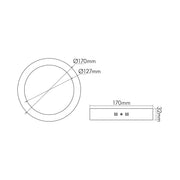 Nobile - Decken-/Wandleuchte LED-Aufbau-Panel 1561281011 840, dim