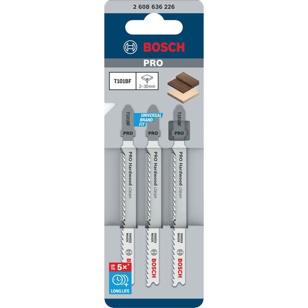Bosch - Stichsägeblatt PRO Hardwood clean T101BF 2608636226 Stichsägeblatt 100