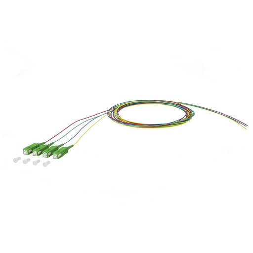 Metz Connect - LWL-Pigtail OpDAT Pigtail SC-APC 150Q1CA0020E4 OS2 4 Farben − 4 Stück