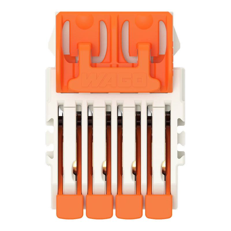 WAGO - Kabelsteckverbinder für Leiterplattensteckverbinder 1-Leiter-Federleiste,Hebel 2734-1104/328-000 PushinCAGECLAMP,lgr − 50 Stück