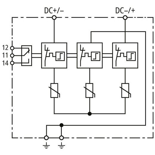 DEHN - Photovoltaik-DC-Stringbox Generatoranschlusskasten DCU2YPV1+210001M2SFM für PV-Anlagen