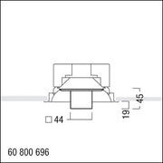 Zumtobel Group - Lichttechnisches Zubehör/Ersatzteile für Leuchten Dekoglas PANOS INF #60800696 FLUX Q140 L KLAR