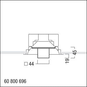 Zumtobel Group - Lichttechnisches Zubehör/Ersatzteile für Leuchten Dekoglas PANOS INF #60800696 FLUX Q140 L KLAR