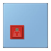 Jung - Behindertenelement für Installationsschalterprogramme Notrufsystem Ruftaster NRS LC 0834 RT 256 bleu ceruleen 59