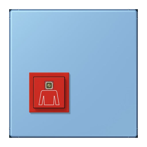Jung - Behindertenelement für Installationsschalterprogramme Notrufsystem Ruftaster NRS LC 0834 RT 256 bleu ceruleen 59